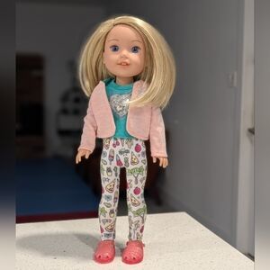 CUTE American Girl 14.5" Doll Collectible WELLIE WISHER Camille GG Clothes Shoes
